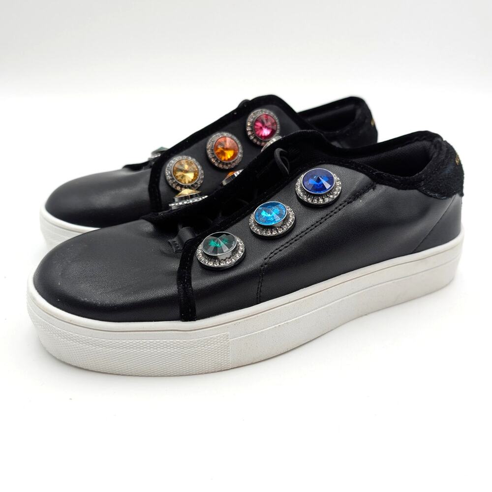 Kurt Geiger London Mini Laney Octavia Sneaker Shoes Kids' Black Size US5M EU36
